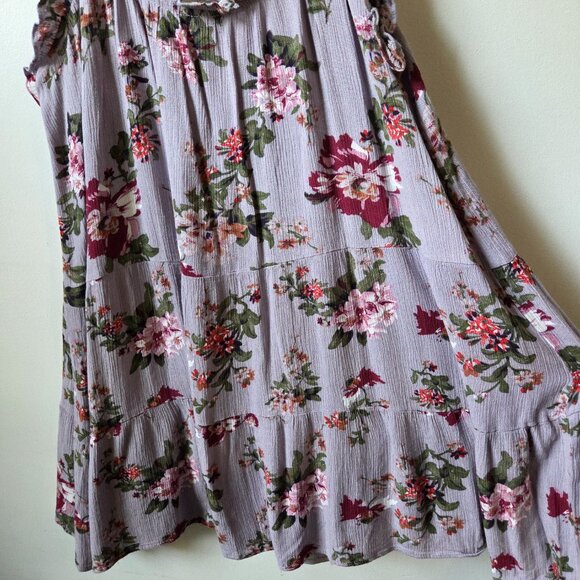 EUC NATURAL LIFE FLORAL LILAC TANK DRESS SIZE M - Picture 10 of 16